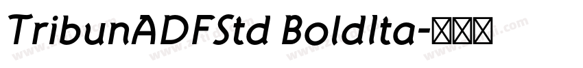 TribunADFStd BoldIta字体转换